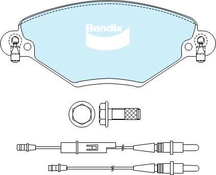 Bendix-AU DB2016 EURO+ - Kit de plaquettes de frein, frein à disque cwaw.fr