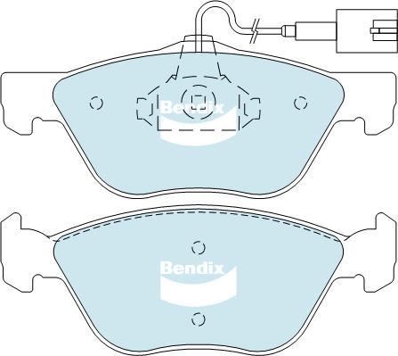 Bendix-AU DB2037 EURO+ - Kit de plaquettes de frein, frein à disque cwaw.fr