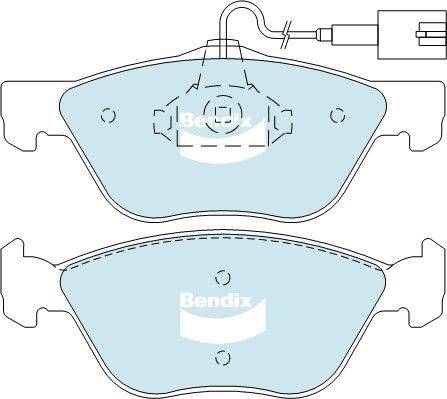 Bendix-AU DB2037 HD - Kit de plaquettes de frein, frein à disque cwaw.fr