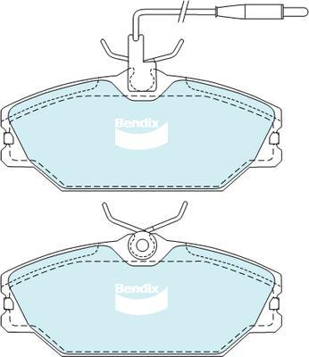 Bendix-AU DB2027 HD - Kit de plaquettes de frein, frein à disque cwaw.fr