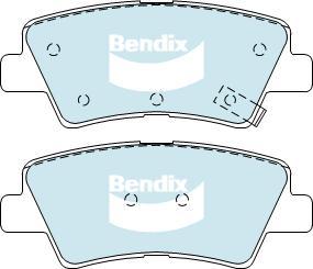 Bendix-AU DB2076 GCT - Kit de plaquettes de frein, frein à disque cwaw.fr