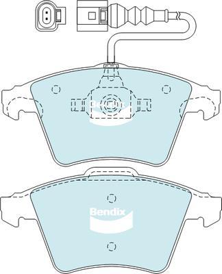 Bendix-AU DB2199 HD - Kit de plaquettes de frein, frein à disque cwaw.fr