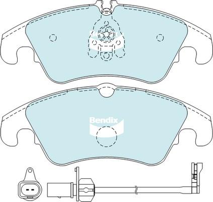 Bendix-AU DB2186 GCT - Kit de plaquettes de frein, frein à disque cwaw.fr