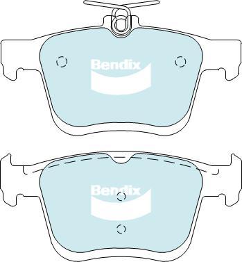 Bendix-AU DB2384 EURO+ - Kit de plaquettes de frein, frein à disque cwaw.fr