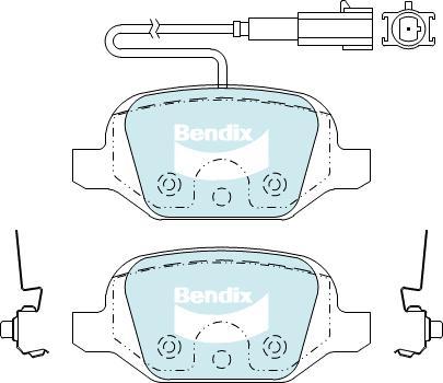 Bendix-AU DB2381 EURO+ - Kit de plaquettes de frein, frein à disque cwaw.fr