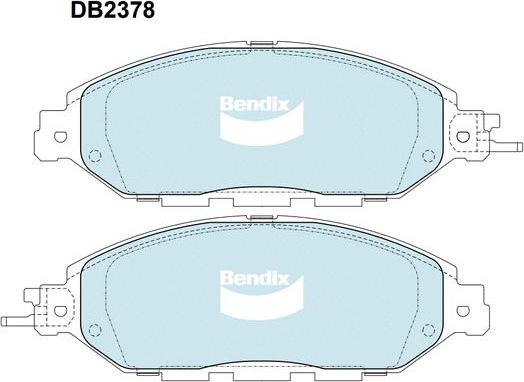 Bendix-AU DB2378 -4WD - Kit de plaquettes de frein, frein à disque cwaw.fr