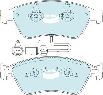 Bendix-AU DB2202 EURO+ - Kit de plaquettes de frein, frein à disque cwaw.fr