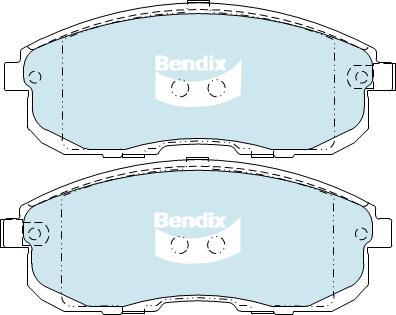 Bendix-AU DB2287 GCT - Kit de plaquettes de frein, frein à disque cwaw.fr