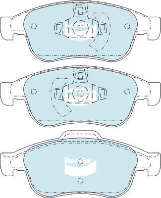 Bendix-AU DB2276 EURO+ - Kit de plaquettes de frein, frein à disque cwaw.fr