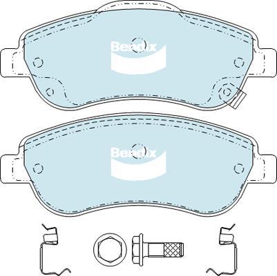 Bendix-AU DB2271 -4WD - Kit de plaquettes de frein, frein à disque cwaw.fr