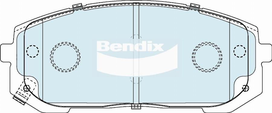 Bendix-AU DB2728 4WD - Kit de plaquettes de frein, frein à disque cwaw.fr