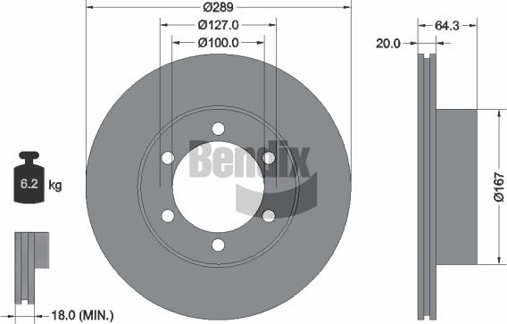 BENDIX Braking BDS1929 - Disque de frein cwaw.fr