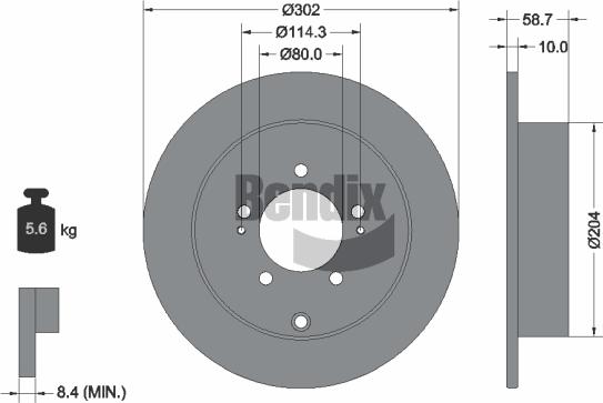 BENDIX Braking BDS1457 - Disque de frein cwaw.fr