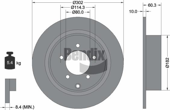 BENDIX Braking BDS1471 - Disque de frein cwaw.fr