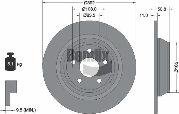 BENDIX Braking BDS1678 - Disque de frein cwaw.fr