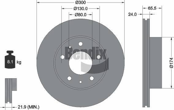 BENDIX Braking BDS1092 - Disque de frein cwaw.fr