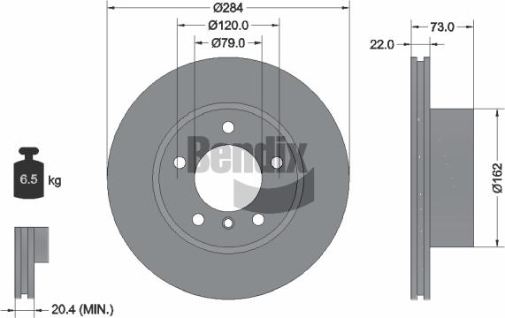 BENDIX Braking BDS1043 - Disque de frein cwaw.fr