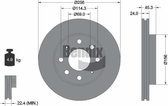 BENDIX Braking BDS1896 - Disque de frein cwaw.fr