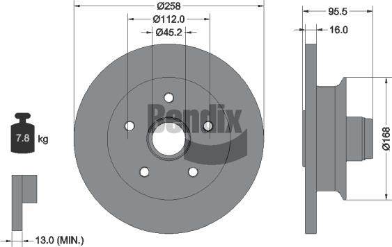 BENDIX Braking BDS1864 - Disque de frein cwaw.fr