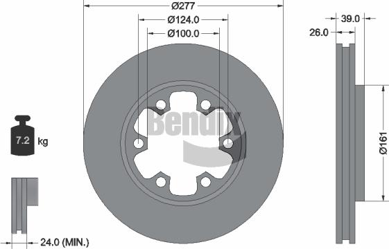 BENDIX Braking BDS1369 - Disque de frein cwaw.fr