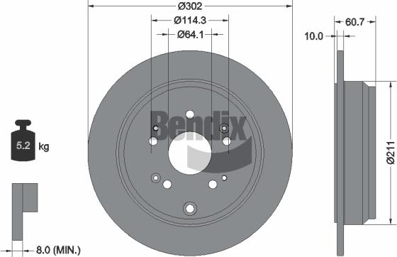 BENDIX Braking BDS1377 - Disque de frein cwaw.fr