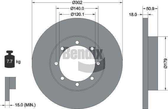 BENDIX Braking BDS1253 - Disque de frein cwaw.fr