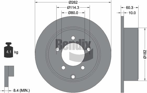 BENDIX Braking BDS2067 - Disque de frein cwaw.fr