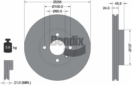 BENDIX Braking BDS2027 - Disque de frein cwaw.fr