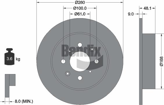 BENDIX Braking BDS2153 - Disque de frein cwaw.fr