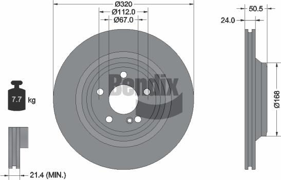 BENDIX Braking BDS2301HC - Disque de frein cwaw.fr