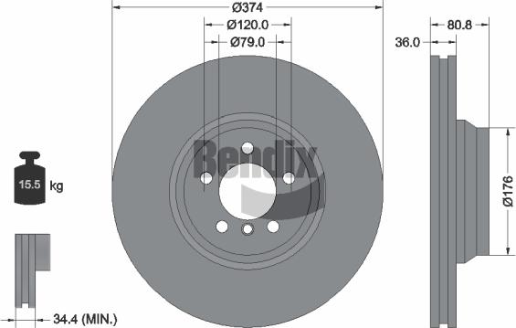 BENDIX Braking BDS2228 - Disque de frein cwaw.fr