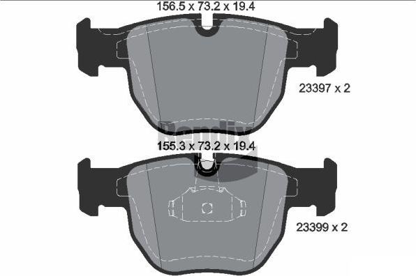 BENDIX Braking BPD1968 - Kit de plaquettes de frein, frein à disque cwaw.fr