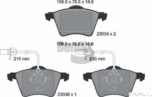 BENDIX Braking BPD1906 - Kit de plaquettes de frein, frein à disque cwaw.fr