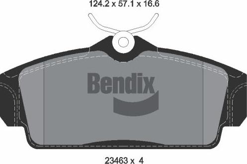 BENDIX Braking BPD1986 - Kit de plaquettes de frein, frein à disque cwaw.fr