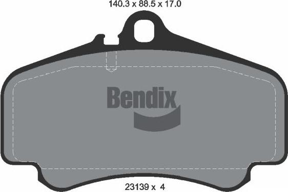 BENDIX Braking BPD1930 - Kit de plaquettes de frein, frein à disque cwaw.fr