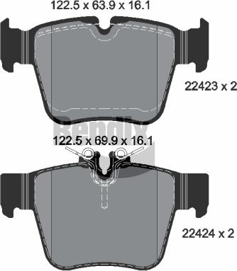 BENDIX Braking BPD1507 - Kit de plaquettes de frein, frein à disque cwaw.fr