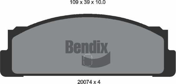 BENDIX Braking BPD1681 - Kit de plaquettes de frein, frein à disque cwaw.fr