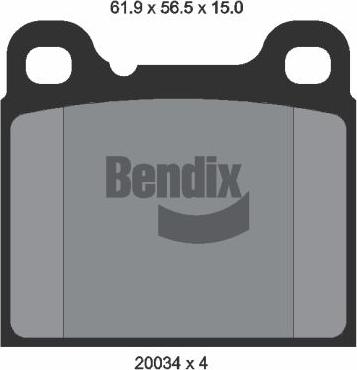 BENDIX Braking BPD1678 - Kit de plaquettes de frein, frein à disque cwaw.fr