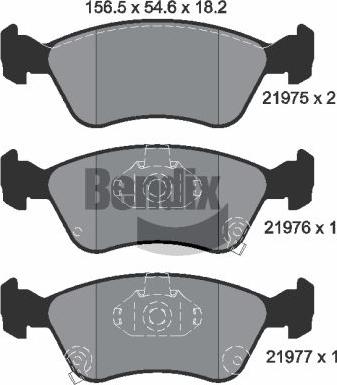 BENDIX Braking BPD1869 - Kit de plaquettes de frein, frein à disque cwaw.fr