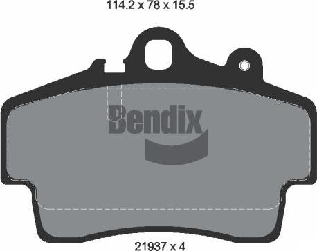 BENDIX Braking BPD1865 - Kit de plaquettes de frein, frein à disque cwaw.fr