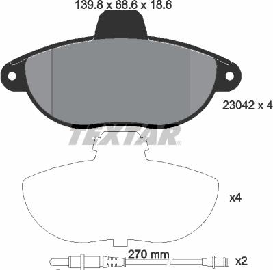 BENDIX Braking BPD1254 - Kit de plaquettes de frein, frein à disque cwaw.fr