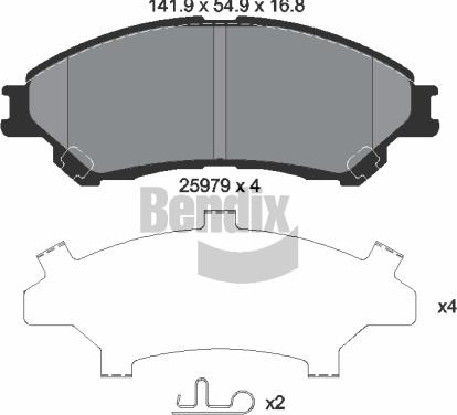 Protechnic PRP1732 - Kit de plaquettes de frein, frein à disque cwaw.fr