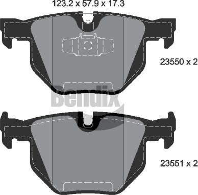 BENDIX Braking BPD1272 - Kit de plaquettes de frein, frein à disque cwaw.fr