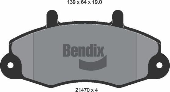 BENDIX Braking BPD1795 - Kit de plaquettes de frein, frein à disque cwaw.fr