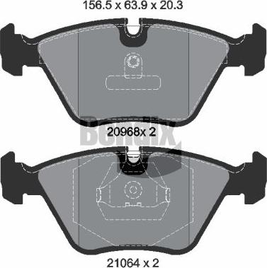 BENDIX Braking BPD1737 - Kit de plaquettes de frein, frein à disque cwaw.fr