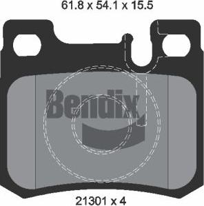 BENDIX Braking BPD1776 - Kit de plaquettes de frein, frein à disque cwaw.fr