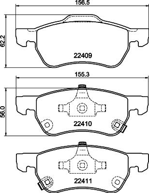 BENDIX Braking BPD2489 - Kit de plaquettes de frein, frein à disque cwaw.fr