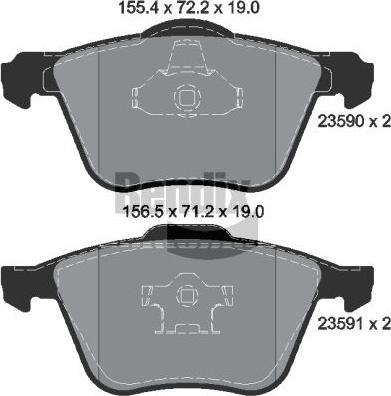 BENDIX Braking BPD2015 - Kit de plaquettes de frein, frein à disque cwaw.fr