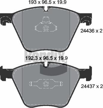 BENDIX Braking BPD2149 - Kit de plaquettes de frein, frein à disque cwaw.fr