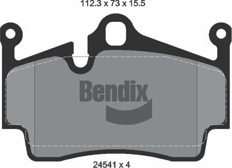 BENDIX Braking BPD2166 - Kit de plaquettes de frein, frein à disque cwaw.fr